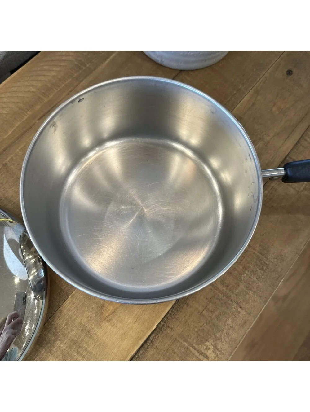 Revere Ware 2 Qt Quart Copper Bottom Sauce Pan, Lid Clinton 90 j Stainless Steel